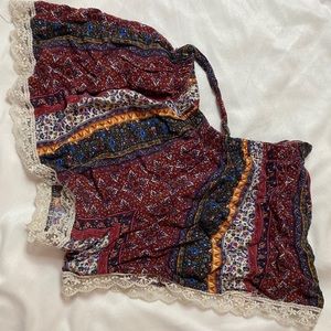Boho Printed Flowy Shorts